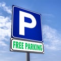 Free Parking signal Royalty Free Stock Photo