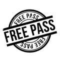 Free Pass rubber stamp Royalty Free Stock Photo