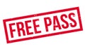 Free Pass rubber stamp Royalty Free Stock Photo