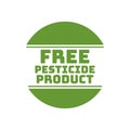 Free pesticide product tag design vector illustration
