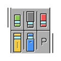 free place on parking color icon vector illustration Royalty Free Stock Photo