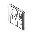 free place on parking isometric icon vector illustration Royalty Free Stock Photo