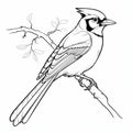 Free Printable Blue Jay Coloring Sheet For Kids