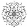 Free Printable Zen Mandala Flowers Coloring Pages