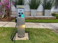 A free public charging station in a neighborhood Orlando, Florida