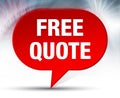 Free Quote Red Bubble Background Royalty Free Stock Photo