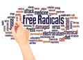 Free radicals word cloud hand writing concept