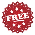 Free red grunge label, sticker Royalty Free Stock Photo