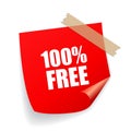 100 free vector sticker Royalty Free Stock Photo