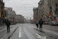 Free road to the Kremlin and police officers. Before procession of communists