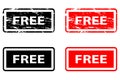 Free rubber stamp Royalty Free Stock Photo