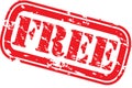 Free rubber stamp, vector Royalty Free Stock Photo