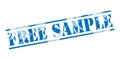 Free sample blue stamp Royalty Free Stock Photo