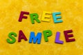 Free sample marketing product bonus giveaway special offer