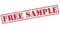 Free sample red stamp Royalty Free Stock Photo