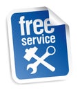 Free service sticker