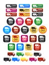 Free Shipping Badges Set