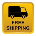 Free shipping button Royalty Free Stock Photo