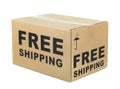 Free shipping cardboard box