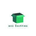 Free shipping delivery logo box Royalty Free Stock Photo