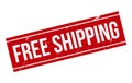 Free Shipping Grunge Rubber Stamp On White Background, Vector Illustration Royalty Free Stock Photo