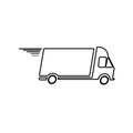 Free shipping icon, vector illustration Royalty Free Stock Photo