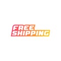 Free shipping icon. Vector illustration Royalty Free Stock Photo
