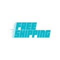 Free shipping icon. Vector illustration Royalty Free Stock Photo