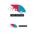 Free shipping logo Royalty Free Stock Photo