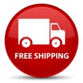 Free shipping special red round button Royalty Free Stock Photo