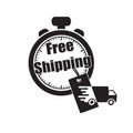 Free Shipping vector illustration Royalty Free Stock Photo