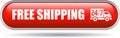 Free shipping web button Royalty Free Stock Photo