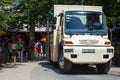 Free shuttle bus in Plitvice Lakes National Park Royalty Free Stock Photo