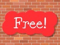 Free Sign Shows With Our Compliments And Display Royalty Free Stock Photo