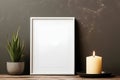 free space empty frame mockup, modern minimalismus Royalty Free Stock Photo