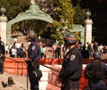 The Free Speech Battle At UC Berkeley Royalty Free Stock Photo