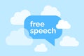 Free speech and freedom of expression Royalty Free Stock Photo