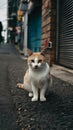 Free spirited cats roam streets independently, embodying urban resilience