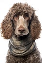 Free-spirited Standard Poodle rocking bohemian flair AI Genearted Illustration