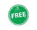 Free stamp vector texture. Rubber cliche imprint. Web or print design element for sign, sticker, label Royalty Free Stock Photo