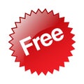 Free sticker label Royalty Free Stock Photo