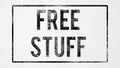 Free stuff grunge illustration on white background Royalty Free Stock Photo