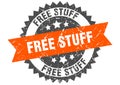 Free stuff stamp. free stuff grunge round sign. Royalty Free Stock Photo