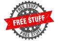 Free stuff stamp. free stuff grunge round sign. Royalty Free Stock Photo