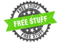 free stuff stamp. free stuff grunge round sign. Royalty Free Stock Photo