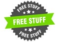 free stuff sign. free stuff circular band label. free stuff sticker Royalty Free Stock Photo