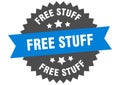 free stuff sign. free stuff circular band label. free stuff sticker Royalty Free Stock Photo