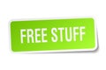 free stuff sticker