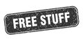 free stuff stamp. free stuff square grungy isolated sign. Royalty Free Stock Photo