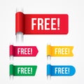 free tag, free sign, free label Royalty Free Stock Photo